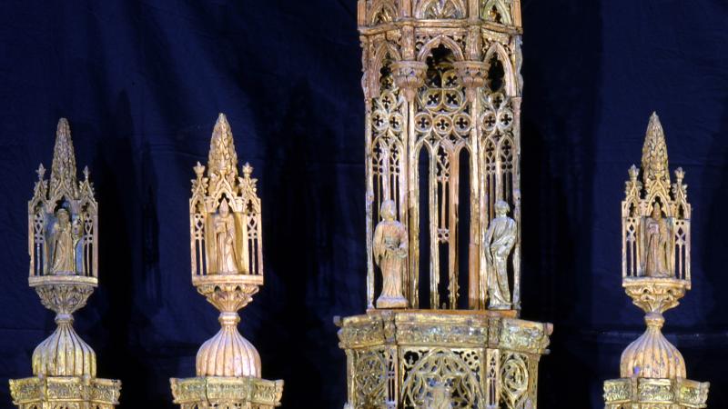 Madonna col Bambino in trono e tre santi e Incoronazione della Vergine e santi