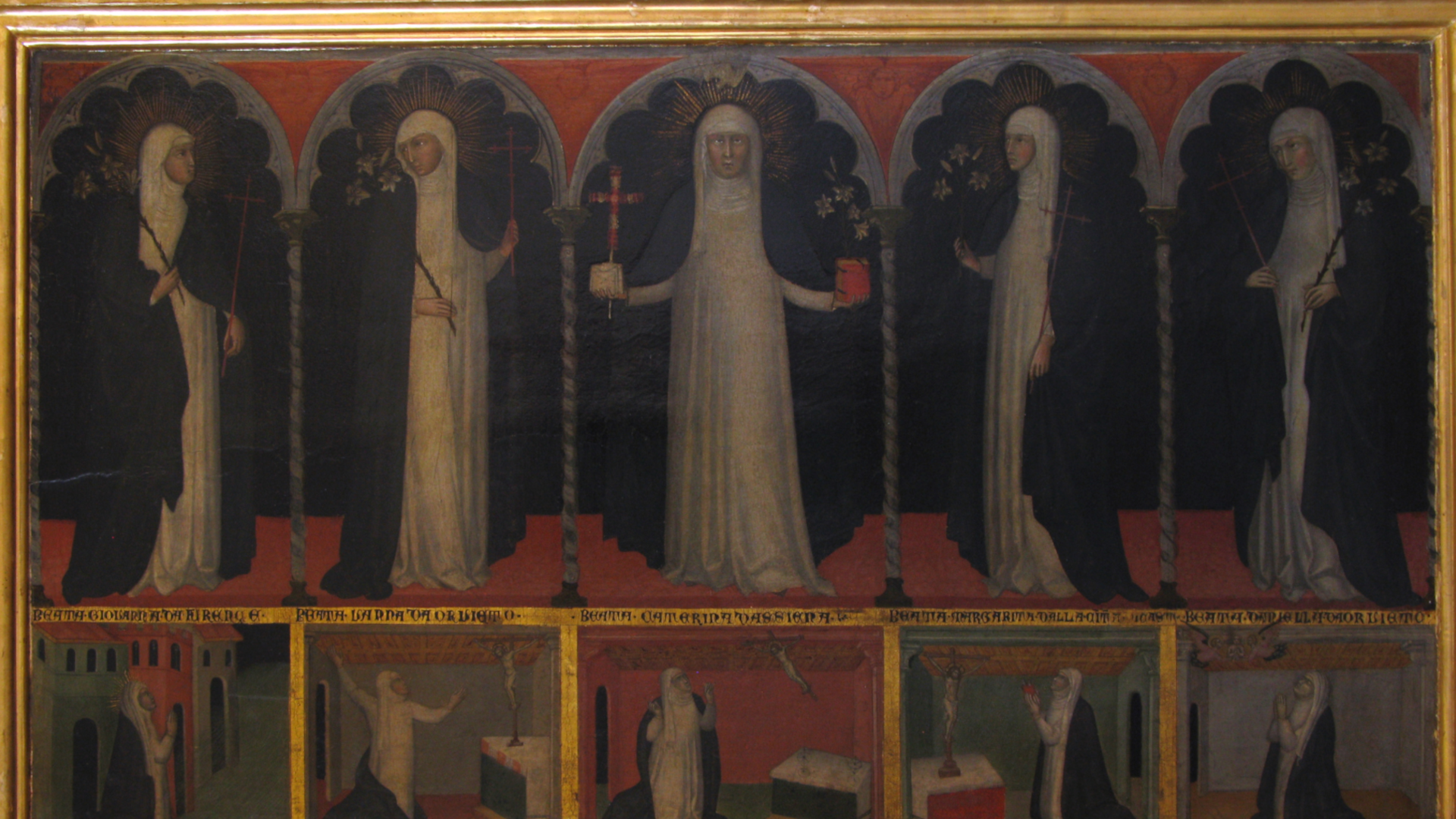 Santa Caterina da Siena con quattro beate domenicane terziarie