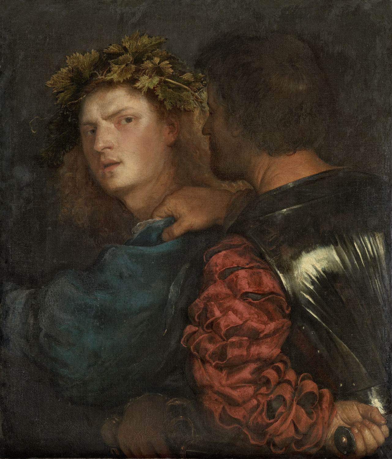 Tiziano Vecellio, Il Bravo, tela, 75 x 67 cm, Vienna, Kunsthistorisches Museum Gemäldegalerie inv. GG 64