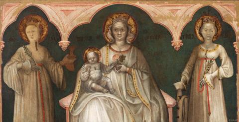 Madonna col Bambino tra le sante Marta e Caterina