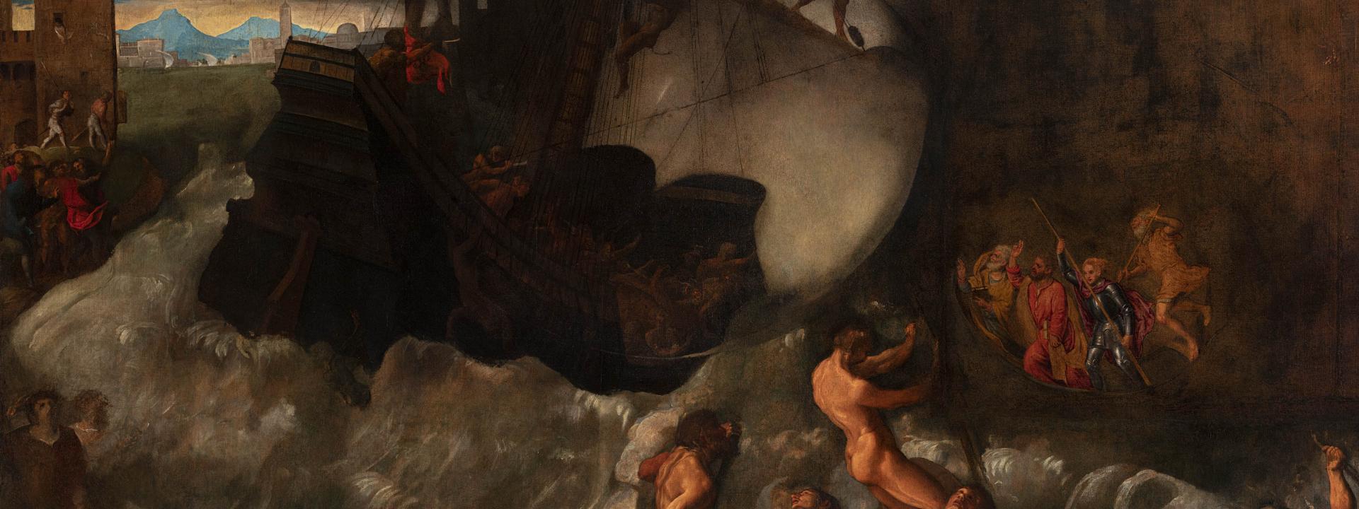I santi Marco, Giorgio e Nicola liberano Venezia dai demoni (Burrasca di mare)